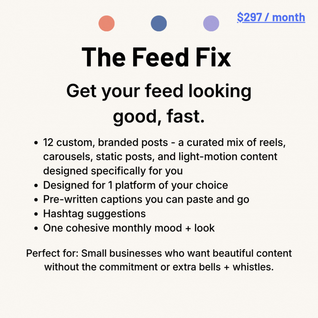 The Feed Fix The Feed Fix